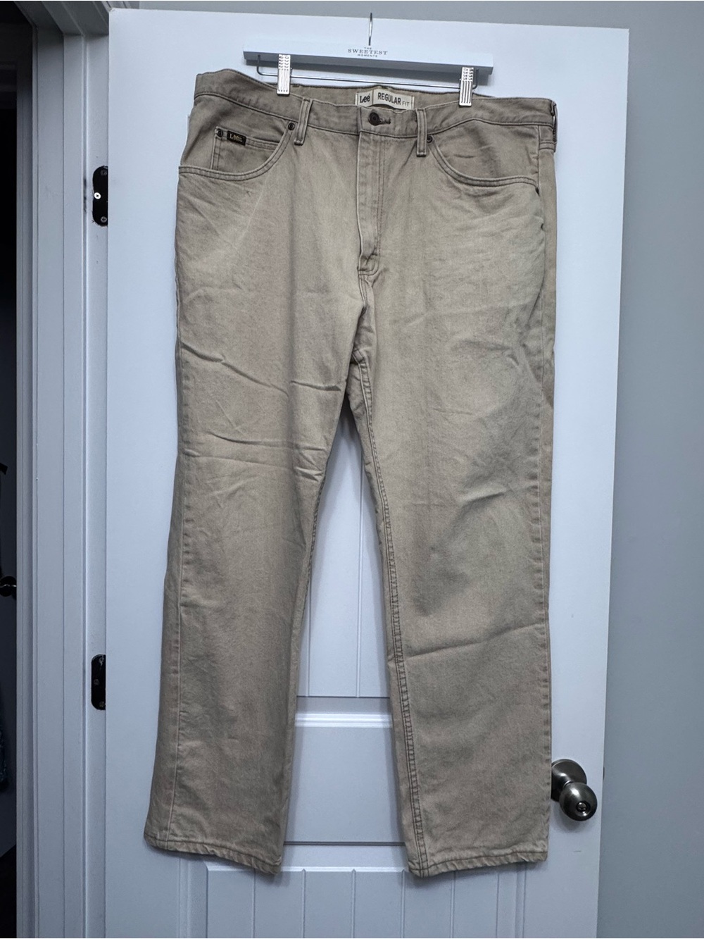 Lee Men's Regular Fit Khaki Pants - Light Tan